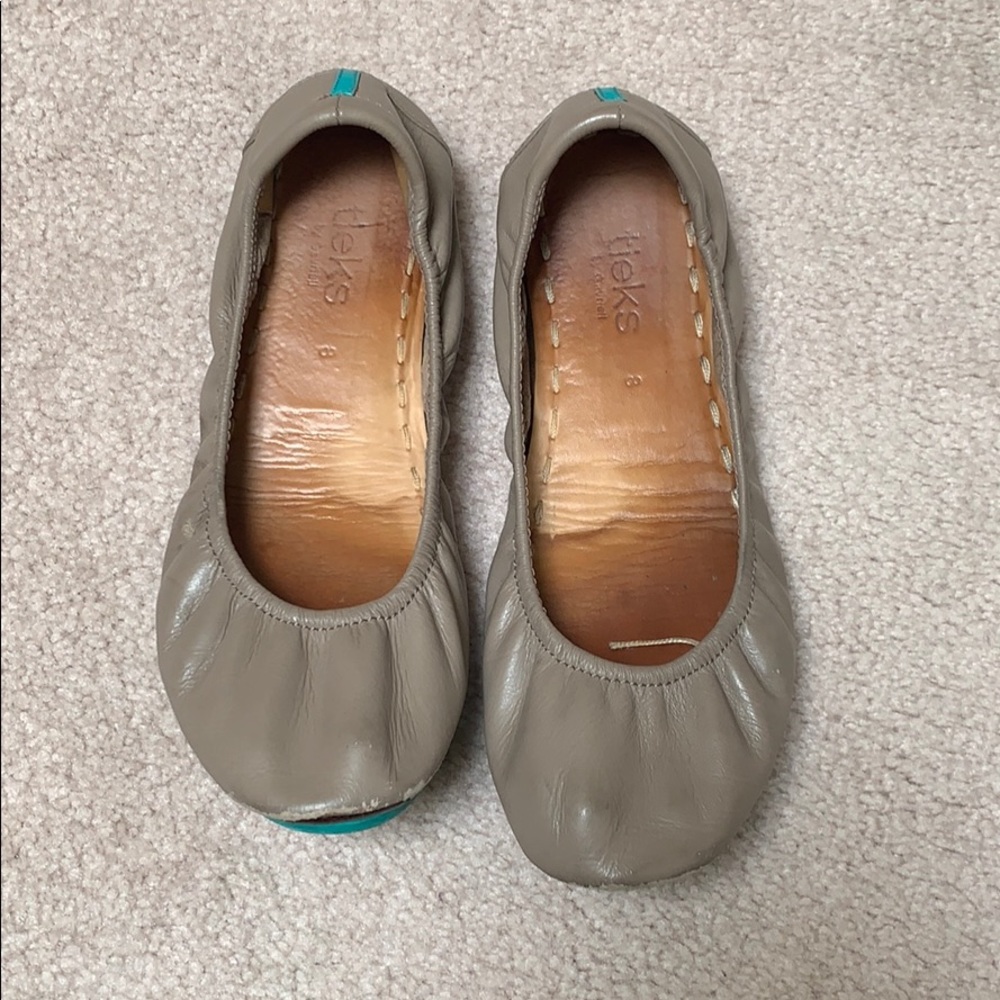 Taupe Tieks size 8